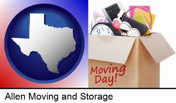 moving day in Allen, TX