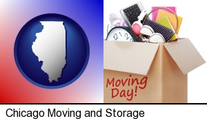 Chicago, Illinois - moving day