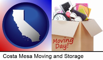 moving day in Costa Mesa, CA