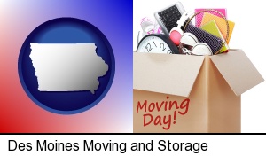 Des Moines, Iowa - moving day