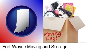 Fort Wayne, Indiana - moving day