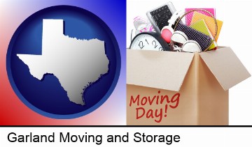 moving day in Garland, TX