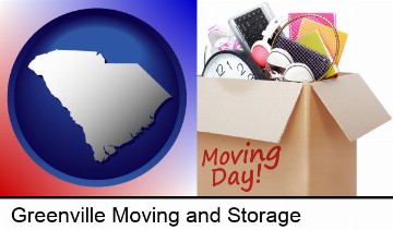moving day in Greenville, SC
