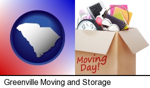 Greenville, South Carolina - moving day