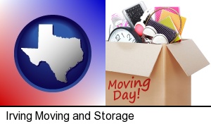 Irving, Texas - moving day
