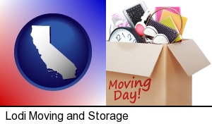 Lodi, California - moving day