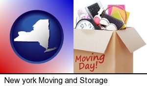 New York, New York - moving day