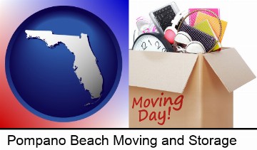 moving day in Pompano Beach, FL