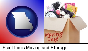 Saint Louis, Missouri - moving day