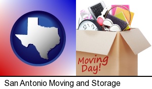 San Antonio, Texas - moving day