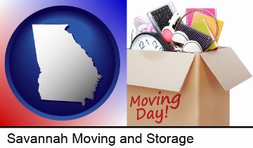 moving day in Savannah, GA