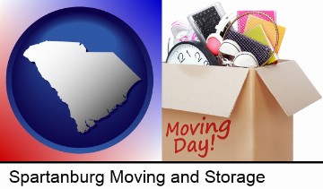 moving day in Spartanburg, SC