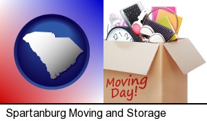 Spartanburg, South Carolina - moving day