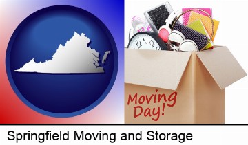 moving day in Springfield, VA
