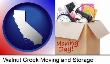 moving day in Walnut Creek, CA