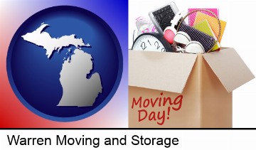 moving day in Warren, MI