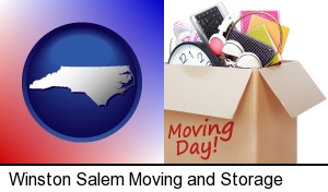 Winston Salem, North Carolina - moving day