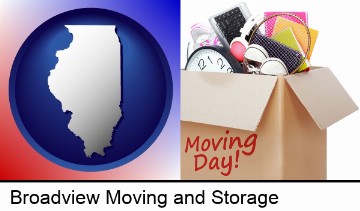 moving day in Broadview, IL