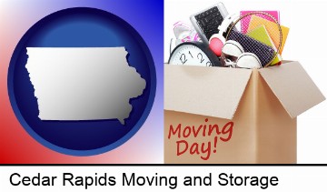 moving day in Cedar Rapids, IA