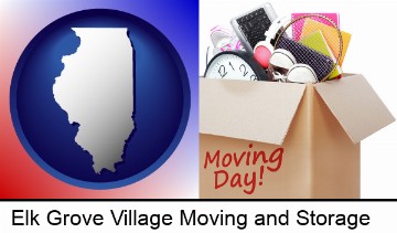 moving day in Elk Grove Village, IL