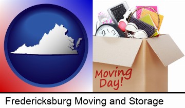 moving day in Fredericksburg, VA