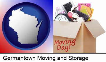 moving day in Germantown, WI