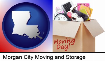 moving day in Morgan City, LA