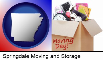 moving day in Springdale, AR