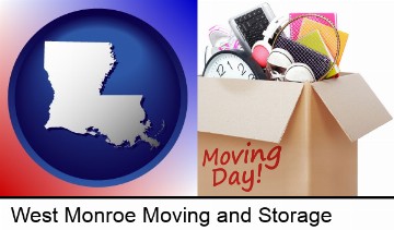 moving day in West Monroe, LA